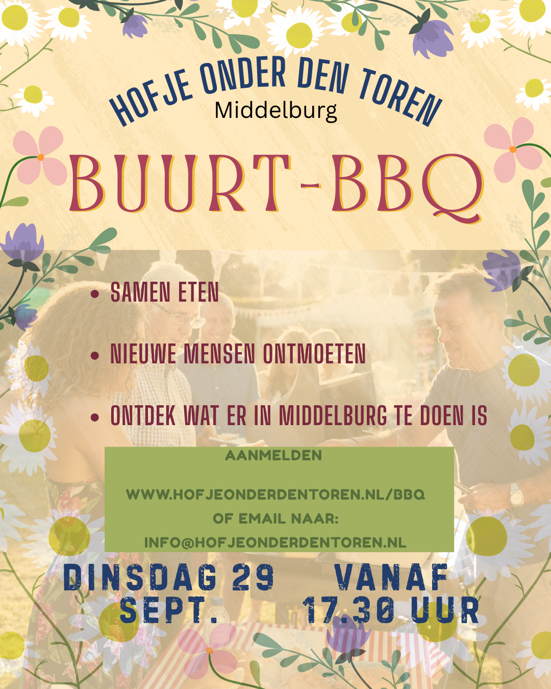 buurt bbq in het hofje - insta